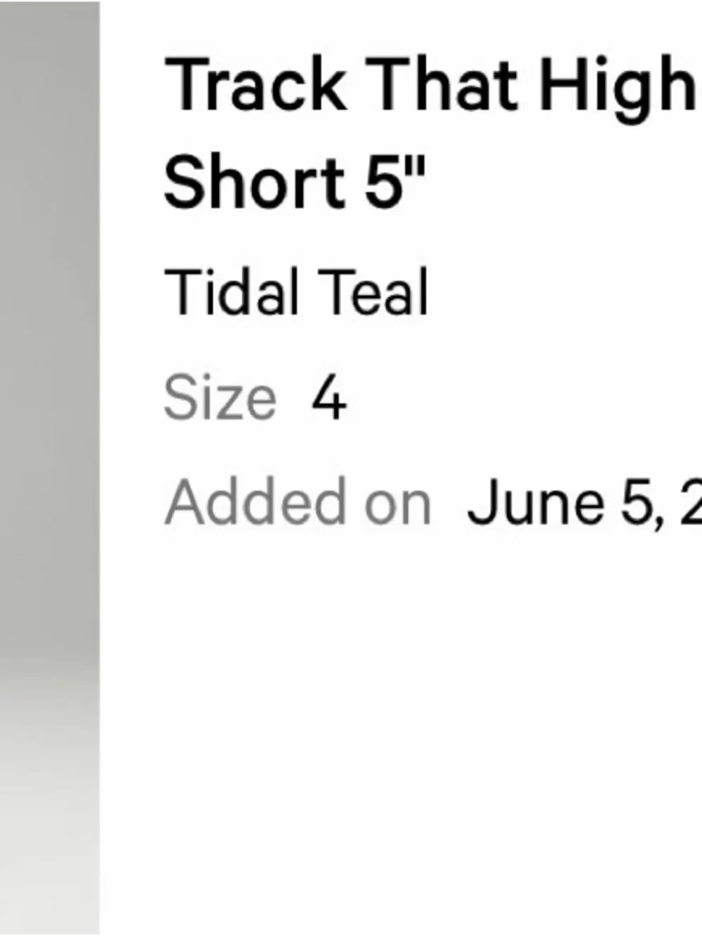 lululemon athletica Track That 5” Tidal Teal Athletic Running Shorts